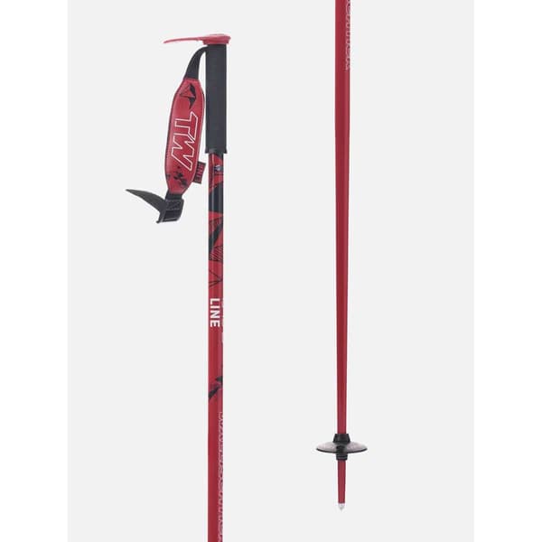 Line Wallischtick Spadserestokke Rød 100 cm