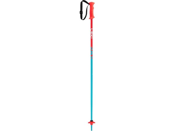 LEKI Rider, Alpin skiidrett, Skirenn, 105 cm, Barn, Lyseblå, Rød, Aluminium, Stål