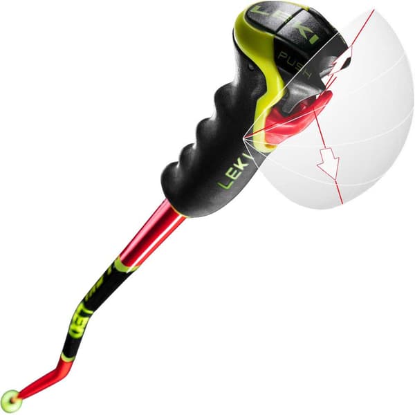 Leki Alpino Wcr Gs Carbon 3d Stavar Röd 135 cm