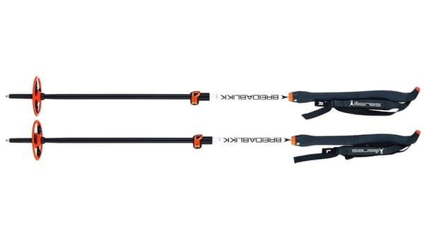ÅSNES BREIDABLIKK BC 2-SECTION ALLOY POLE 110-155 cm, stav turskidåkning