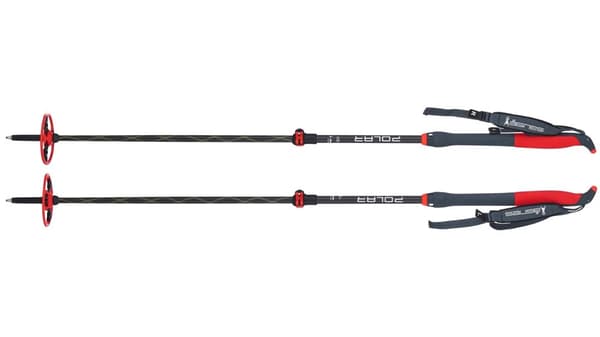 ÅSNES POLAR 2-SECTION CARBON/KEVLAR POLE , stavar turskidåkning kolfiber