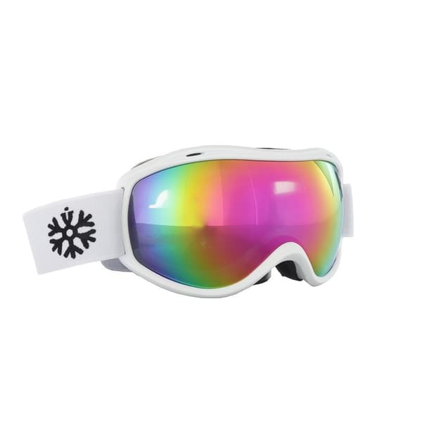 Skibriller / Snowboardbriller Hvid - Pink spejlglas
