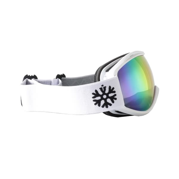 Skibriller / Snowboardbriller Hvid - Pink spejlglas