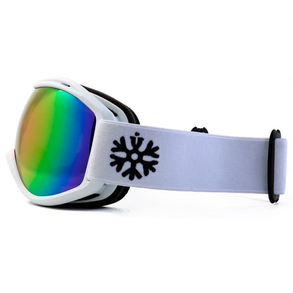 Skibriller / Snowboardbriller Hvid - Pink spejlglas
