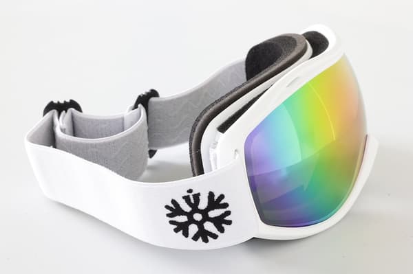 Skibriller / Snowboardbriller Hvid - Pink spejlglas