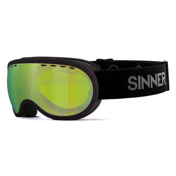 Sinner Skibriller Vorlage S Sort Double Full Orange Mirror Vent/ CAT3