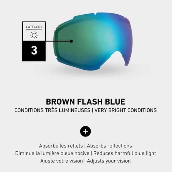 Cebe Hiihtolasit Horizon Harmaa Brown Flash Blue/CAT3