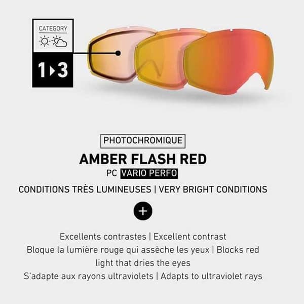 Cebe Skidglasögon Horizon Guld PC Vario Perfo Amber Flash Red/CAT1-3