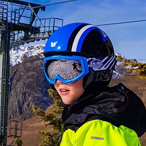 Eassun Skibriller Camp Blå Silver Mirror/CAT3