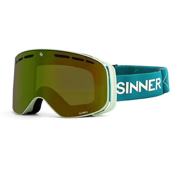 Sinner Skibriller Olympia Grøn Double Full Gold-Green Mirror Vent/CAT3