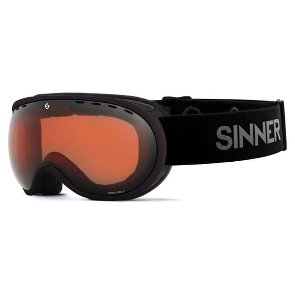 Sinner Skibriller Vorlage S Sort Double Orange Vent/CAT2