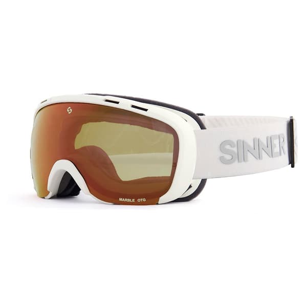 Sinner Skibriller Marble Otg Hvid Double Orange/ CAT2