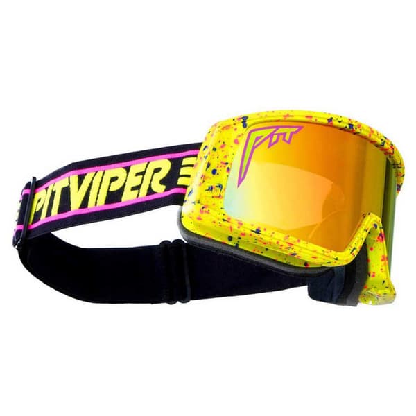 Pit Viper Skibriller The Gogglés 1993 Gul Rainbow Mirror + Purple Clear/CAT3-CAT0