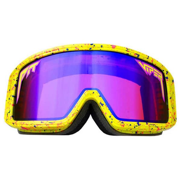 Pit Viper Skibriller The Gogglés 1993 Gul Rainbow Mirror + Purple Clear/CAT3-CAT0