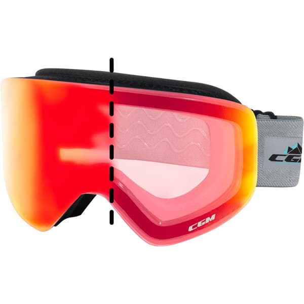 Cgm Skibriller 781a Mag Sort Photocromatica Iridium Plus Red/CAT1-CAT3