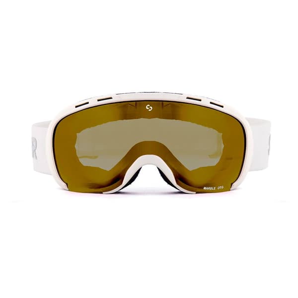 Sinner Skibriller Marble Otg Hvid Double Full Gold Mirror/ CAT3