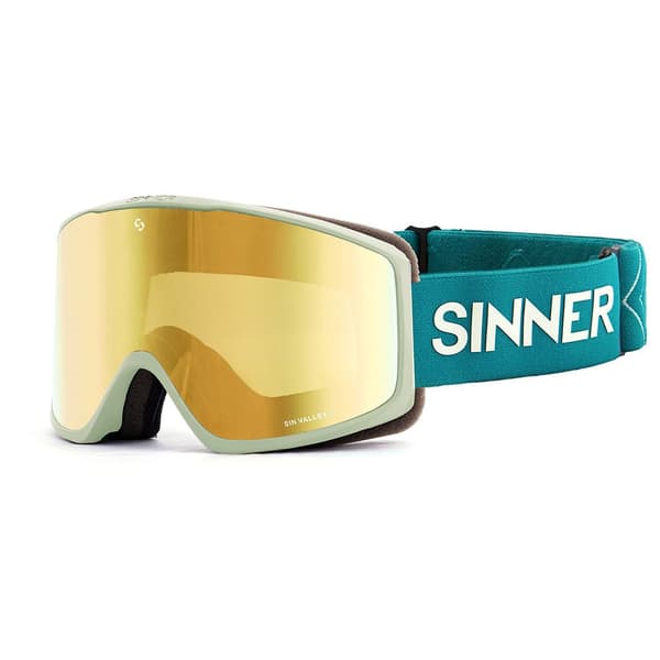 Sinner Skibriller Sin Valley S Grøn Double Gold Oil+Double Pink/CAT1-3