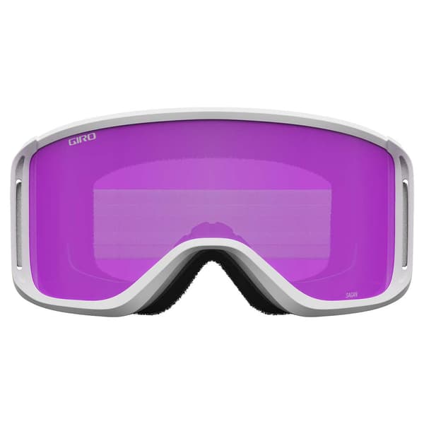 Giro Sagen Skibriller Til Kvinder Hvid Amber Pink/CAT2+Yellow/CAT1
