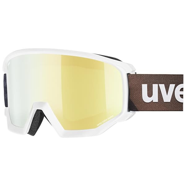 Uvex Athletic Colorvision Skibriller Hvid Mirror Gold Colorvision Green/CAT3