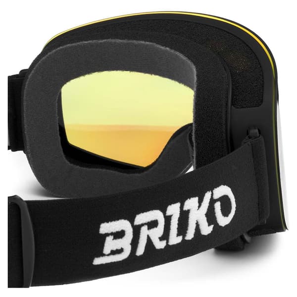 Briko Aurora Skibriller Sort Yellow Mirror/CAT2