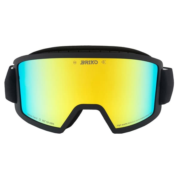 Briko Frostbite Junior Skidglasögon Svart Yellow Mirror/CAT2