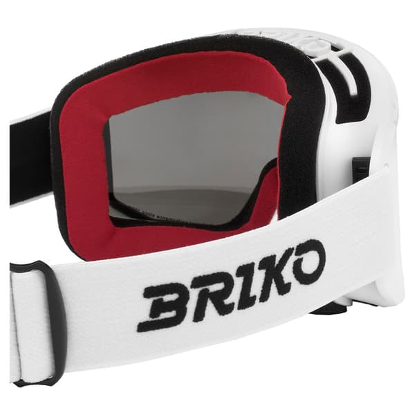 Briko Vulcano Sharp Lite Skibriller Hvid Sky Blue Blue Mirror/CAT3