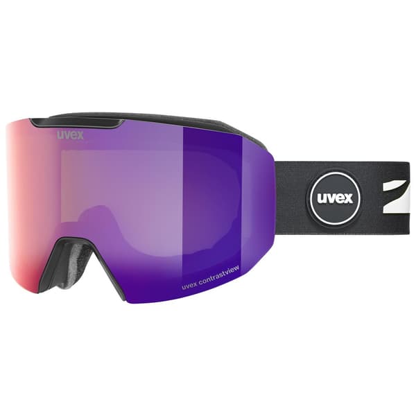 Uvex Evidnt Attract Skidglasögon Svart Mirror Ruby Contrastview Green Clear/CAT2+Yellow Clear/CAT1