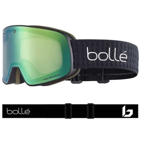 Bolle Nevada Skidglasögon Svart Green Emerald/CAT3-1