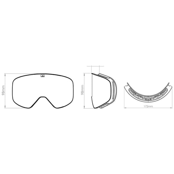 Bliz Flow Skidglasögon Grå Brown Gold Multi/CAT3 + Yellow/CAT1