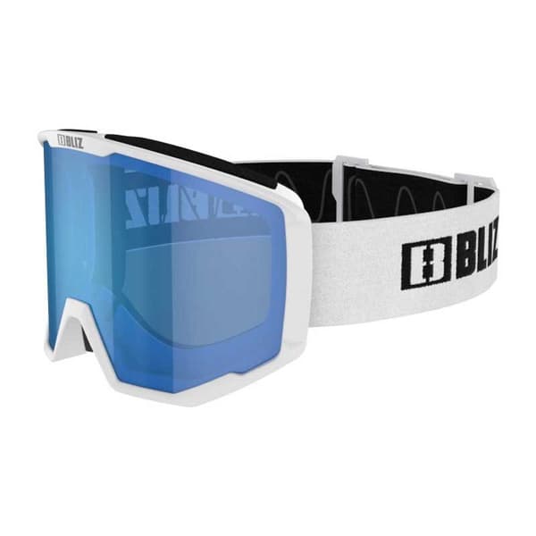 Bliz Spark Skidglasögon Vit Smoke With Blue Multicoating/CAT3