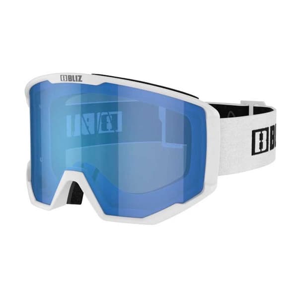 Bliz Spark Skidglasögon Vit Smoke With Blue Multicoating/CAT3