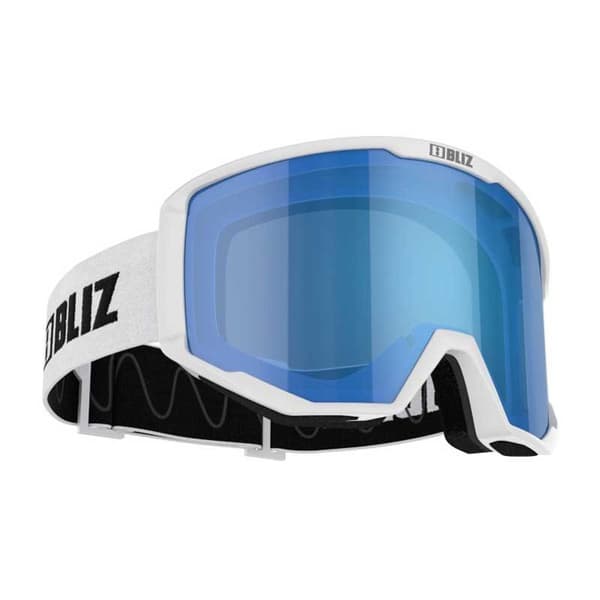 Bliz Spark Skidglasögon Vit Smoke With Blue Multicoating/CAT3