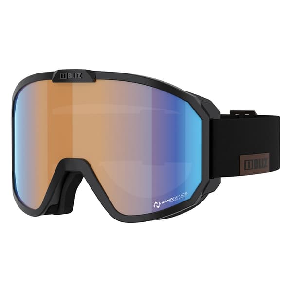 Bliz Rave Skibriller Sort Nano Optics Nordic Light - Orange w Blue Multi/CAT1