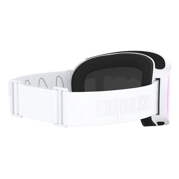 Bliz Flow Skibriller Hvid Smoke Pink/CAT3