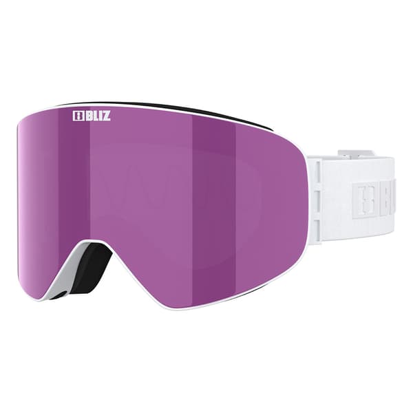 Bliz Flow Skibriller Hvid Smoke Pink/CAT3