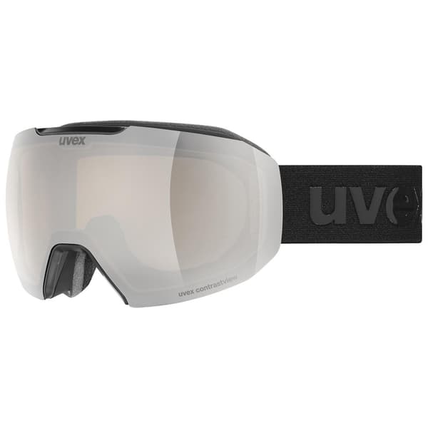 Uvex Epic Attract S Laskettelulasit Musta Mirror Silver Contrastview Yellow Clear/CAT2+Yellow Clear/CAT1
