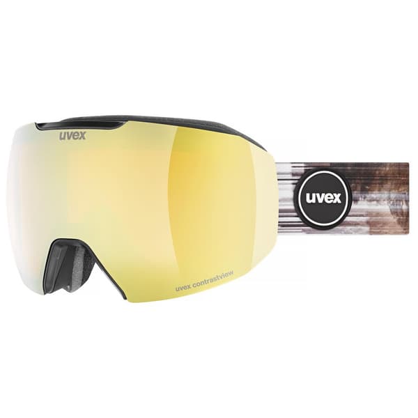 Uvex Epic Attract Skidglasögon Svart Mirror Gold Contrastview Orange Clear/CAT2+Yellow Clear/CAT1