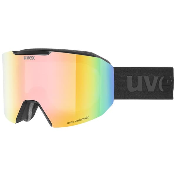 Uvex Evidnt Attract S Skidglasögon Svart Mirror Rainbow Variomatic Clear/CAT1-3+Contrastview Yellow Clear/CAT1