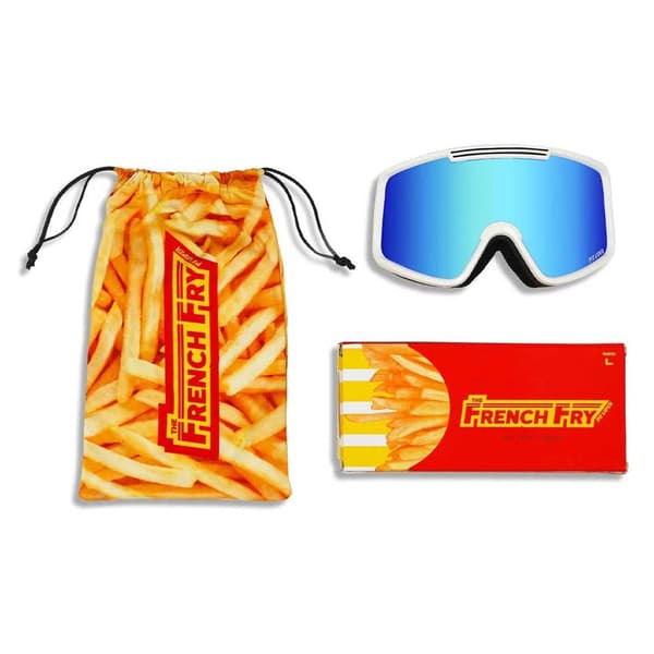Pit Viper The Miami Nights French Fry Small Skidglasögon Vit Blue Revo/CAT3