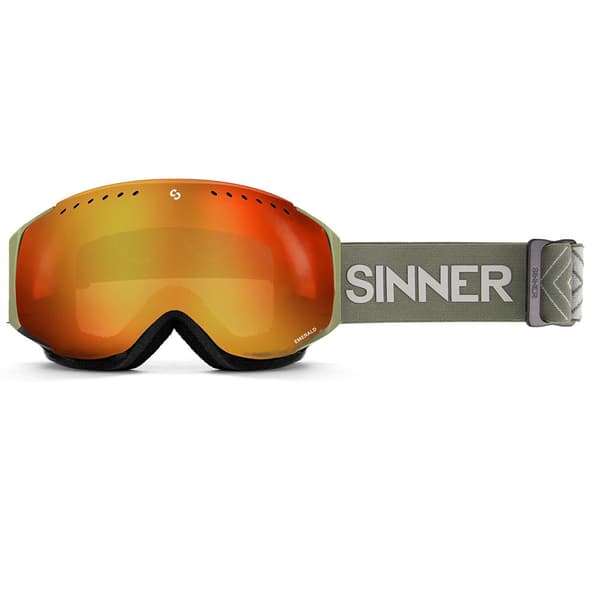 Sinner Emerald Skidglasögon  Double Full Red Mirror Vent/CAT3