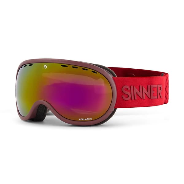 Sinner Vorlage S Skidglasögon Double Full Red Mirror Vent/CAT3