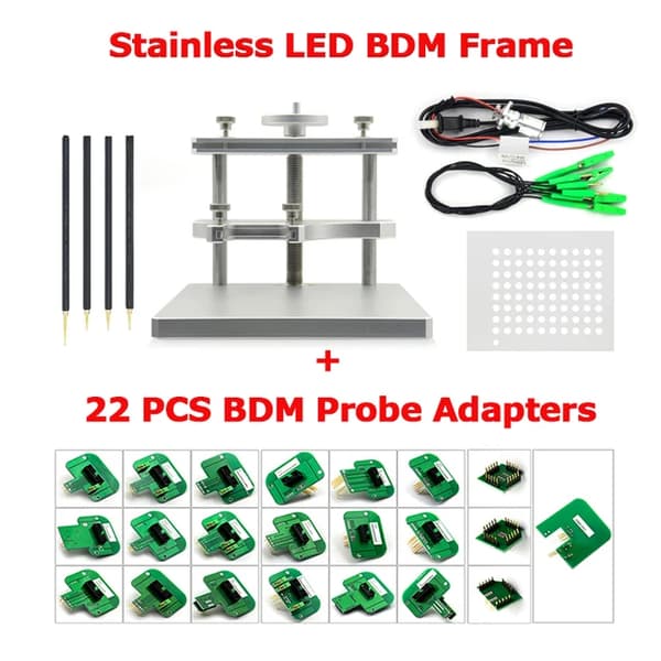 Ecu-ohjelmointilaite, LED BDM-kehys, sirun viritystyökalu, BDM FRAME 22 KPL