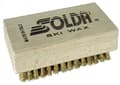 Miniatyrbild 1 av 2: Underhållsprodukt för bergsport - smörjmedel - fett Solda' - 1041 - Solda - Platt mässingsborste 110 x 65 mm