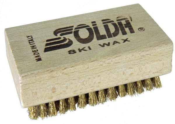 Underhållsprodukt för bergsport - smörjmedel - fett Solda' - 1041 - Solda - Platt mässingsborste 110 x 65 mm