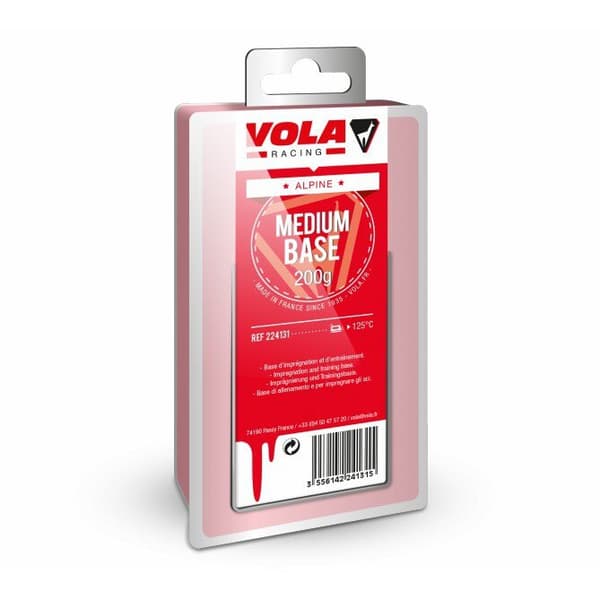 Vola Vax 224131 Long Distance Cross-country Bases Medium Röd 200 g