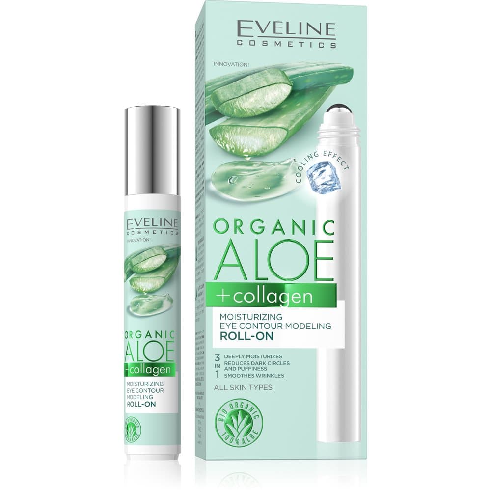 ORGANIC ALOE+COLLAGEN MOIST. ROLL-ON EYE CONTOUR MODELING 15ML