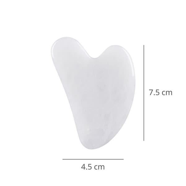 Gua Sha Skrabe / Sten - Ægte mineralsten - Hvid Jade 1-Pack