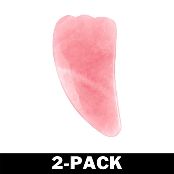 Naturlig Gua Sha Sten - Ægte mineralsten – Rose Quartz