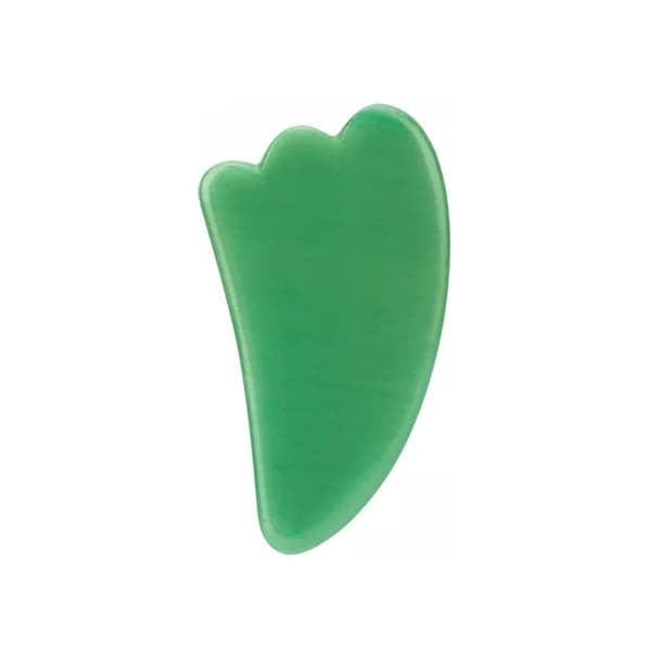 Naturlig Gua Sha Sten - Ægte mineralsten – Grøn Jade