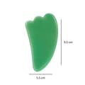Miniatyrbillede 1 af 7: Naturlig Gua Sha Sten - Ægte mineralsten – Grøn Jade